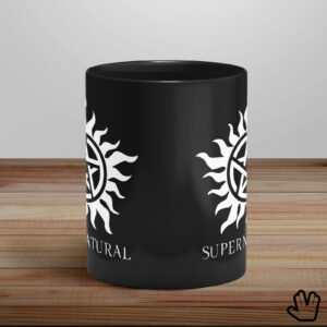 Caneca preta LojaNerd Supernatural centro