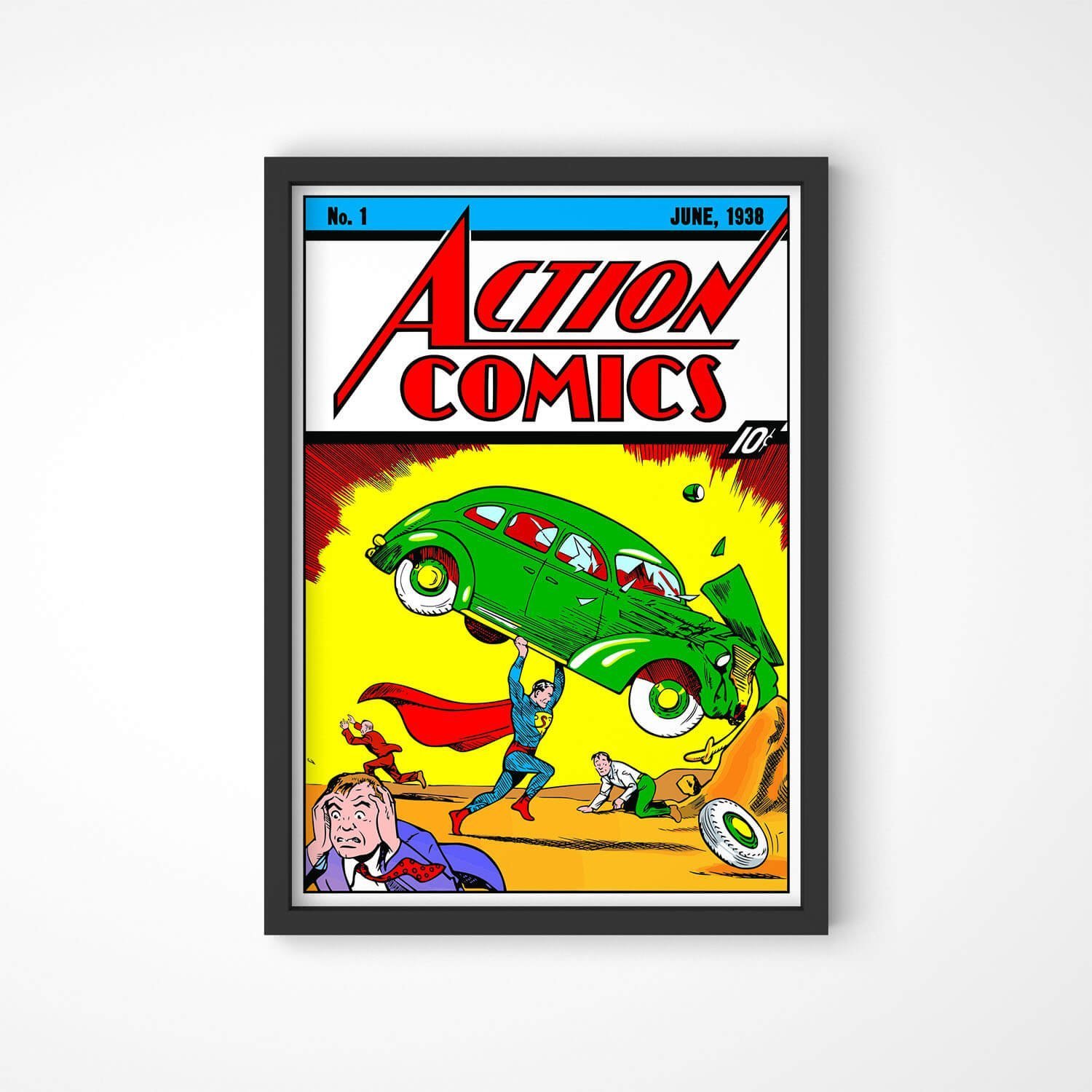 Quadro Superman Action Comics nº 01 4 Quadro Superman Action Comics nº 01 - Imagem 4