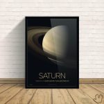 Quadro Os Anéis de Saturno- Nasa