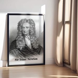 Quadro Sir Isaac Newton Loja Nerd scaled 1