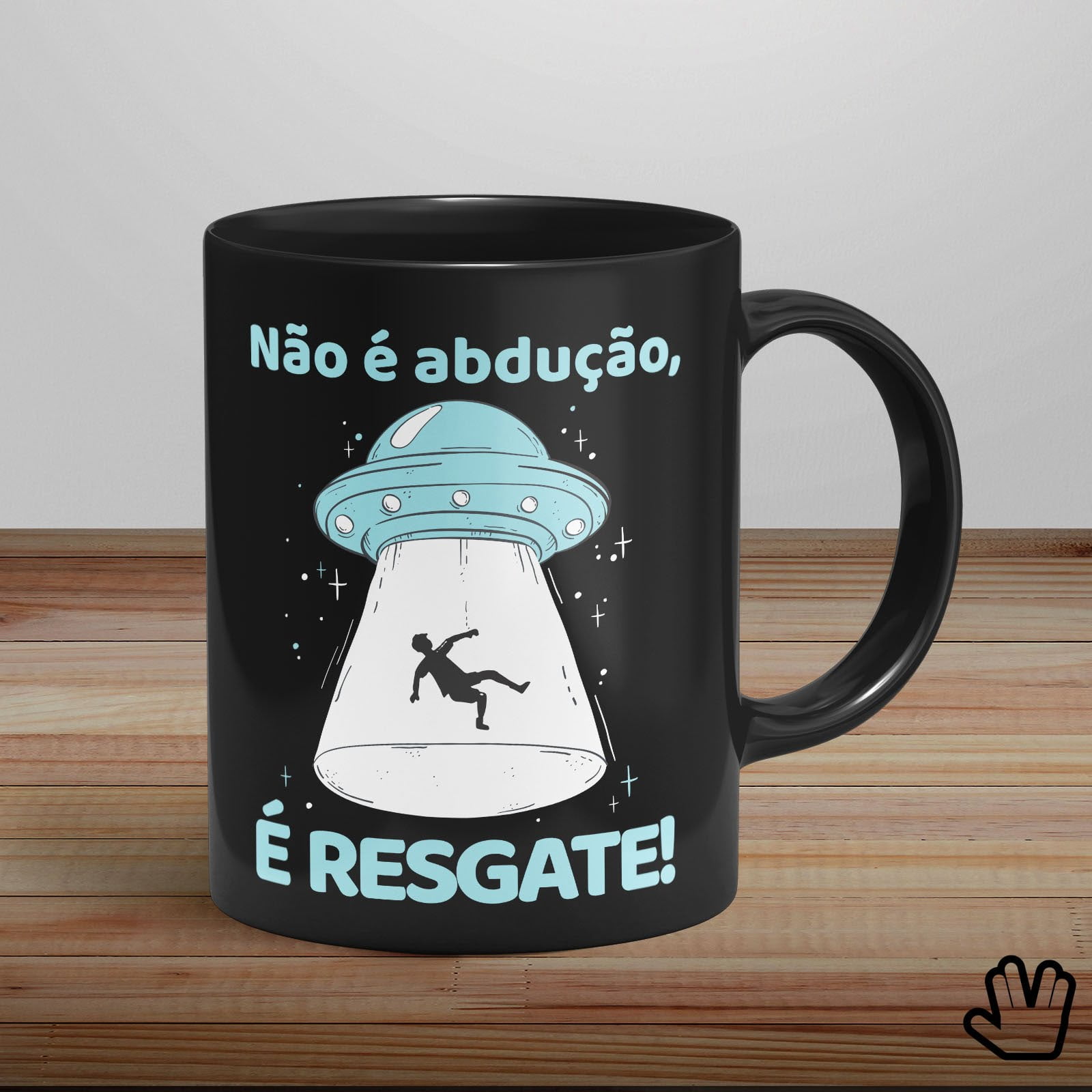 Caneca Não é Abdução, É RESGATE! - Imagem 3