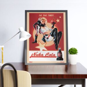 quadro nuka cola vintage lojanerd