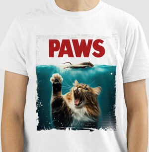 Camiseta Sátira com o filme Tubarão - "Tubagato"