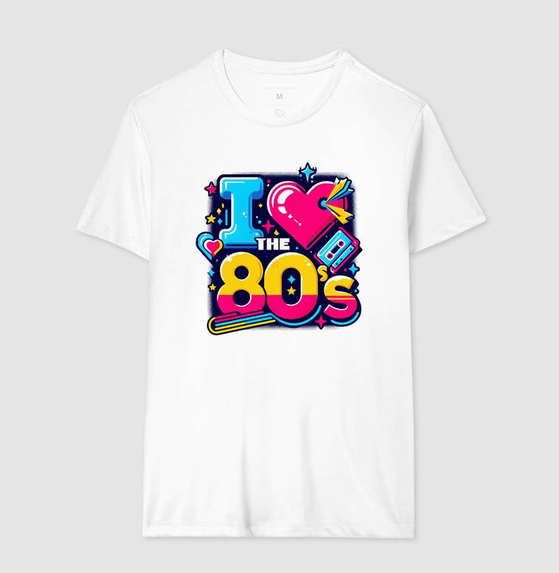 Camiseta Eu Amo os Anos 80! 3 Camiseta Eu Amo os Anos 80! - Imagem 3