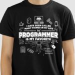 Camiseta Programar é o meu favorito
