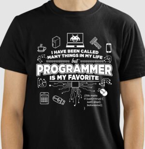 Camiseta Programar é o meu favorito