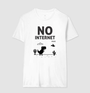 Alternative view of Camiseta DinoChrome No Internet
