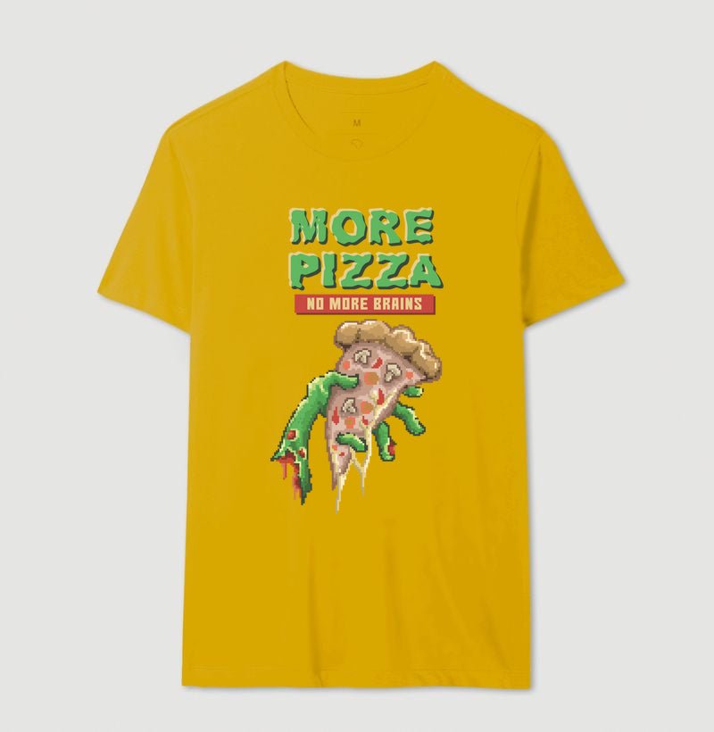 Camiseta More Pizza no More Brain 8 Camiseta More Pizza no More Brain - Imagem 8