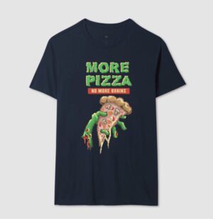 Camiseta More Pizza no More Brain 12 df9328370fe84929061e47199c4c984b