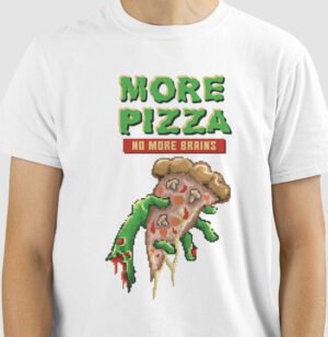 Camiseta More Pizza no More Brain